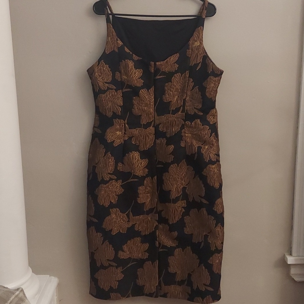 DONNA KARAN NY Floral Boat Neck Sleeveless Sheath Dress - Picture 11 of 15
